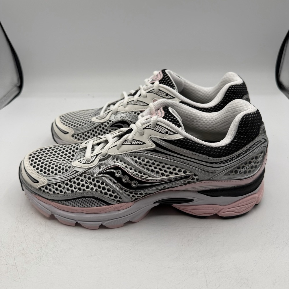 Saucony OG ProGrid Omni 9 Shoes Mens Sz 12 White Silver Pink Sneakers S70739-16 - Picture 5 of 10